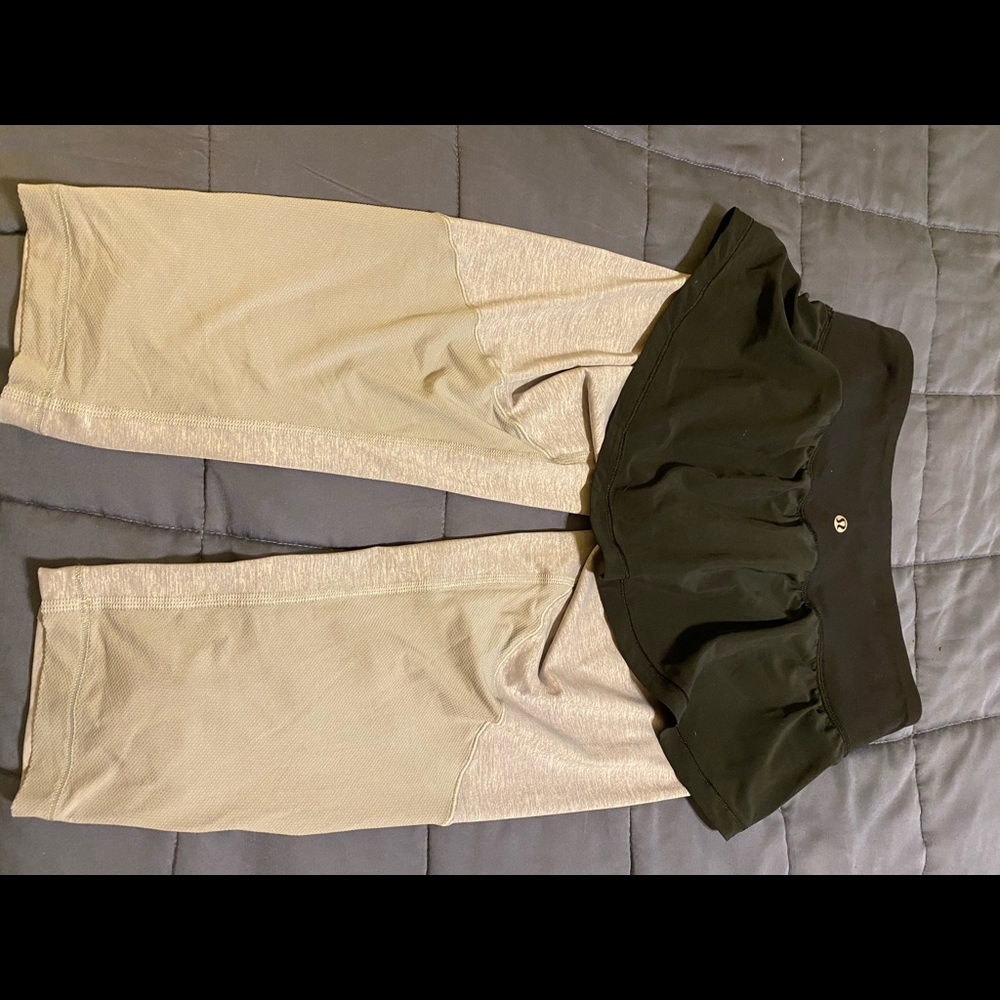 Crop leggings with skirt
